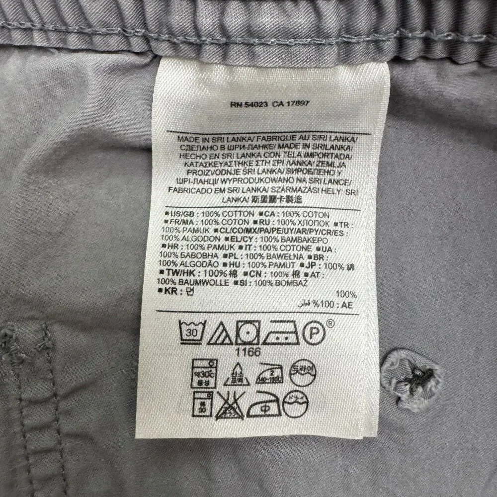Banana Republic Aiden Fit Chino Pants Mens 36x32 Gray Tapered Leg Elastic Waist